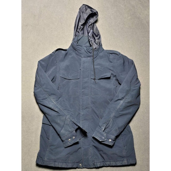 Uniqlo Other - UNIQLO Men's Navy Blue Hooded Military Field Jacket‎ Casual Outdoor Large